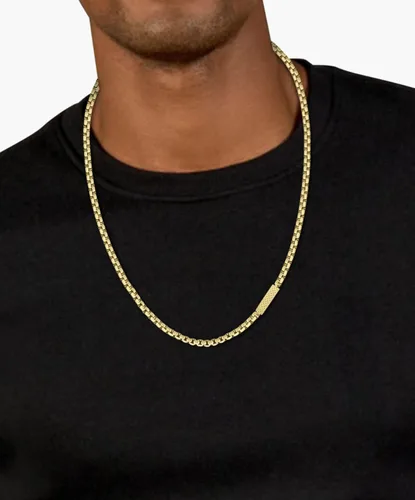 Vista 3 de Lacoste 2040122 Jewelry L'Essentiel - Collar de cadena iónica fina chapada en oro para hombre, color oro amarillo, Acero inoxidable, No es una
