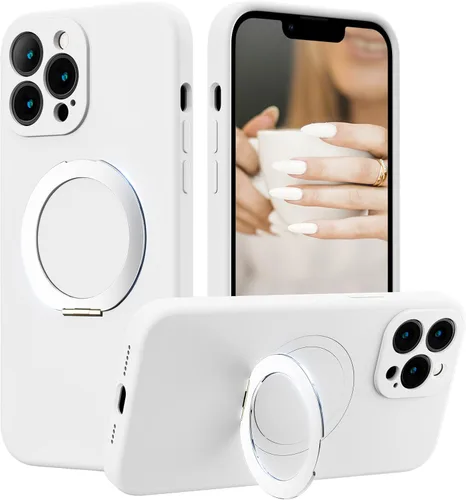 Vista 41 de Funda de silicona con soporte para iPhone 17 Pro [compatible con MagSafe] [Protección completa de la cámara] (6.3 pulgadas 2025), fundas de teléfono