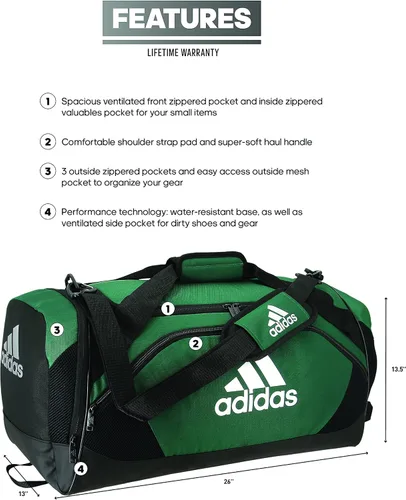 Vista 2 de adidas Unisex Team Issue 2 Medium Duffel Bag