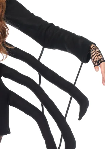 Vista 4 de Womens Cozy Fleece Black Widow Warm Spider Halloween Costume