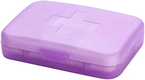 Vista 10 de Eforcase Organizador de pastillas de viaje, pastillero portátil, 6 compartimentos, organizador diario de píldoras, caja de píldoras pequeña