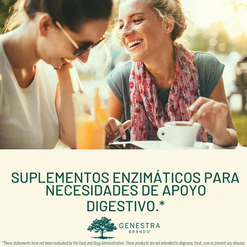 Vista 7 de Genestra Brands Bio Enzimas, sabor a menta, 100 tabletas masticables