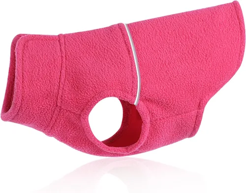 Vista 8 de Ropa de perro para perros pequeños, suéteres para perros pequeños, gatos, chaleco de forro polar, chaqueta cálida de forro polar para perro, ropa