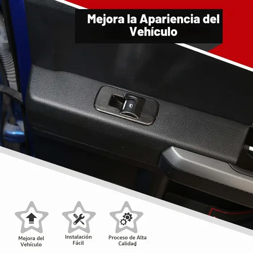 Vista 5 de Voodonala para F-150 2015-2020 Panel de elevación de ventana de puerta de coche para Ford F150 2015-2020 Adornos