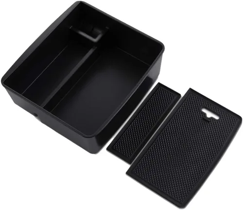 Vista 6 de AUTOXBERT Organizador de Consola Central Contenedor Bandeja Caja de Almacenamiento para Reposabrazos Soporte para Teléfono Para Toyota Land Cruiser