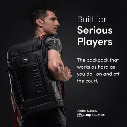 Vista 2 de CRBN Pickleball - Mochila - Pro Team Pickleball Bag - Compartimento acolchado con espacio para 3 paletas, zapatos y más