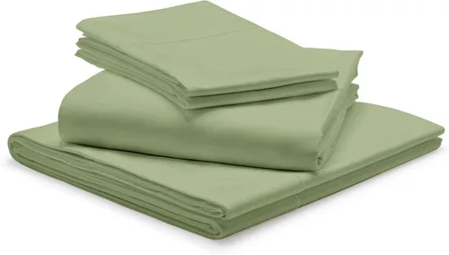 Vista 9 de 1000-Thread Count 100% Egyptian Cotton Twin Sheet Set, Soft Breathable Sateen Weave Long Staple Cotton, 1000-TC Pure Cotton, Fits Mattress 15" Deep