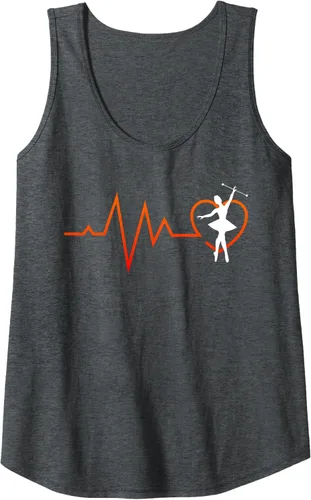 Vista 7 de Majorette Heartbeat - Camiseta sin mangas para gimnasia, Negro