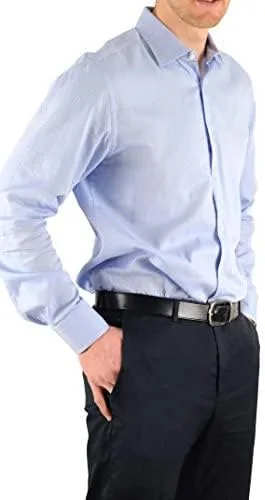 Vista 5 de BELTAWAY Mantén las camisas metidas en Tuck N Stay extra agarre, cinturón elástico ajustable, aspecto limpio para el trabajo, vestido casual, Negro