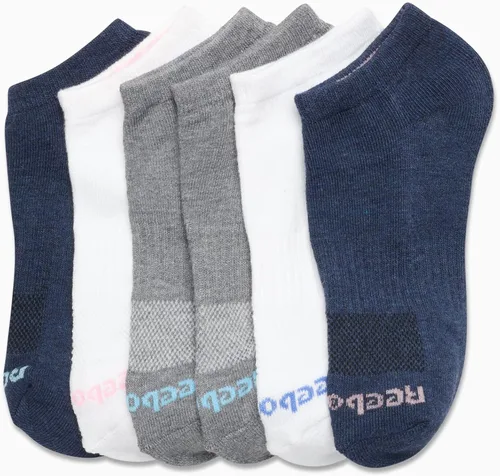 Vista 4 de Reebok Women's Athletic Socks - Performance Cushioned Low Cut Socks (6 Pack)