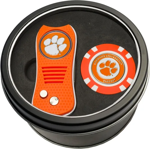 Vista 9 de Team Golf NCAA - Juego de regalo de lata unisex para adultos con herramienta Switchfix Divot y chip de golf