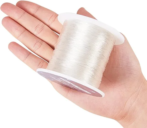 Vista 3 de BENECREAT 492.1 ft/roll 0.031 in Hilo de cristal Cordón elástico pulsera cuerda, cordón de cuentas de cristal para pulsera, abalorios y fabricación