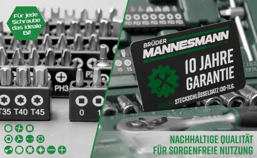 Vista 4 de Mannesmann Brüder - Juego de enchufes (130 piezas) M29166