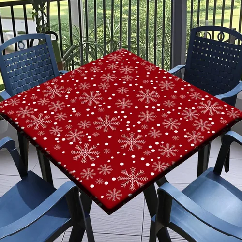 Vista 9 de Mantel redondo ajustable con mantel elástico para exteriores, manteles elásticos redondos para mesas, manteles impermeables y lavables