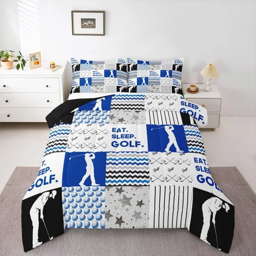 Vista 17 de Erosebridal Juego de ropa de cama de baloncesto tamaño individual para niños, juego de edredón deportivo para cancha de baloncesto, edredón marrón
