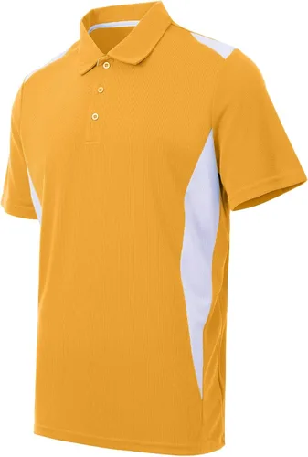 Vista 10 de Polo de golf para hombre, tallas grandes y altas, tallas L-7XL 12177# Negro y Gris