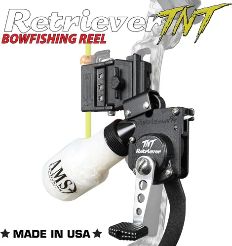 Vista 2 de AMS Bowfishing Retriever TNT Reel - Fabricado en los Estados Unidos
