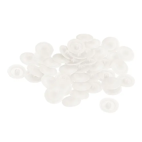 Vista 20 de HARFINGTON Tapas de rosca de plástico, 160 piezas, 11.5x3mm, cubierta de plástico para decoración de tornillos para tuerca de montaje de leva Beige
