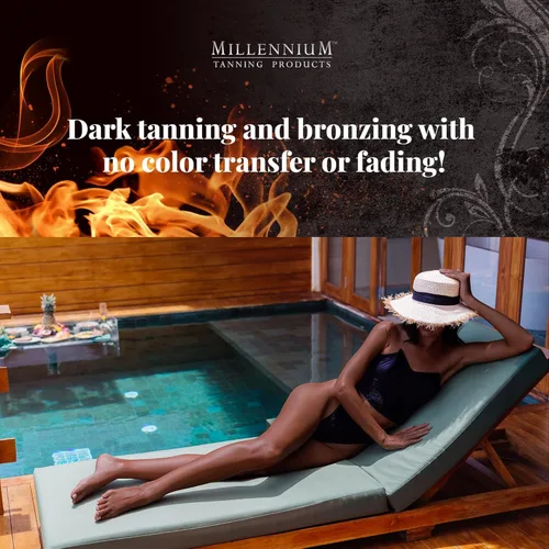 Vista 6 de Loción bronceadora para interior y cama de bronceado Millenium, Insanely Black y Solid Black, 13.5 onzas