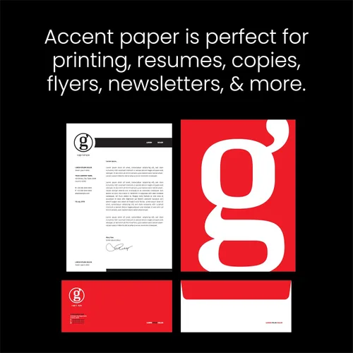 Vista 4 de Accent Opaque - Papel para impresora blanco, papel de copia y texto de 80 libras / Bond de 32 libras de 13 x 19 pulgadas, papel de computadora súper