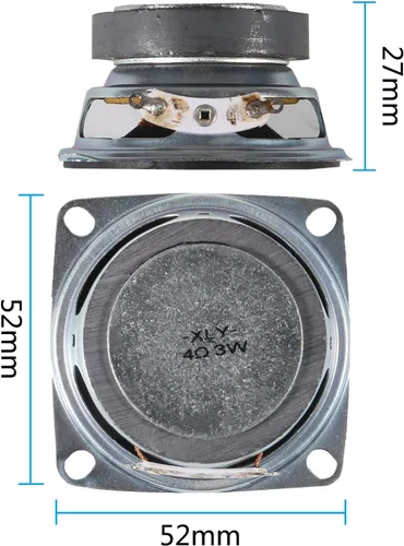 Vista 3 de DIANN 4 unids 2 "4ohm 3W gama completa altavoz de audio estéreo Woofer altavoz para DIY altavoz