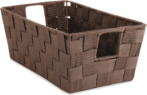 Vista 8 de Whitmor 6581-2712-BLK Bolsa pequeña con correa tejida para estante, negra