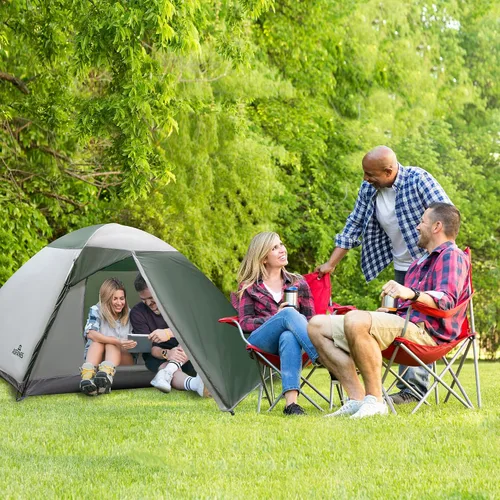 Vista 4 de ASFANES Screened Camping Tent, 3-6 Person Waterproof, Haven Tent, Backpack Double Layer Shelter, Easy Setup and Portable for Outdoor, Picnic or