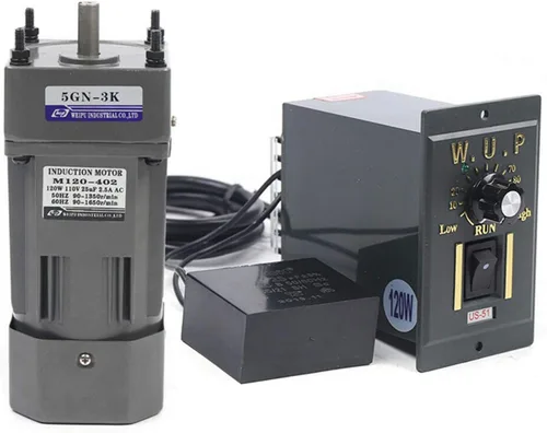Vista 25 de Motor de engranajes eléctrico 110V 250W 10K Monofásico de alto par motor reductor de engranajes de CA 0-135 RPM Controlador de velocidad variable