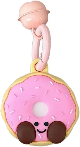 Vista 13 de Yatchen Bonita funda de silicona para AirTag 2021 Finder Fun 3D Cartoon Animal Anti Scratch Llavero Tracker Protector Bluetooth (Béisbol, 1 unidad)