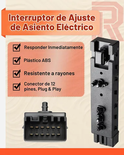 Vista 4 de Interruptor de ajuste del asiento del conductor de 10 vías para F150 F250 F350 2009-2014