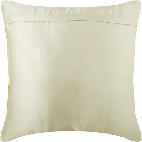 Vista 3 de The HomeCentric Funda de almohada color crema para sofá, funda de almohada moderna de 12 x 12 pulgadas, funda de almohada cuadrada de satén, funda