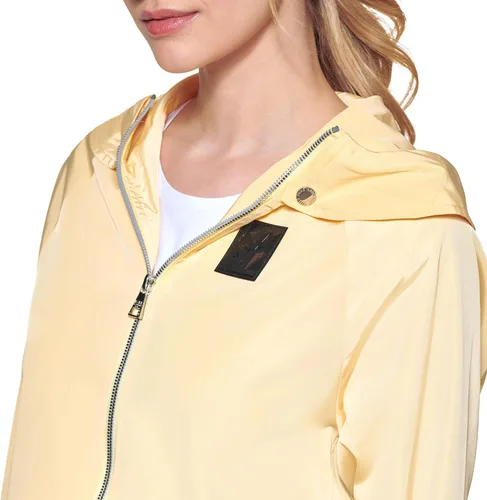 Vista 5 de Karl Lagerfeld Paris Women's Short Zip Front with Logo on Back