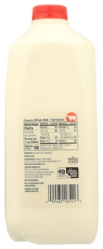 Vista 2 de 365 Everyday Value, leche entera ecológica, 64 oz (el envase puede variar)