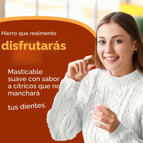 Vista 5 de Celebrate Vitamins Suplemento de Hierro con 60mg de Hierro y Vitamina C – Masticables de Cítricos para Pacientes Bariátricos, Soporte para Bypass