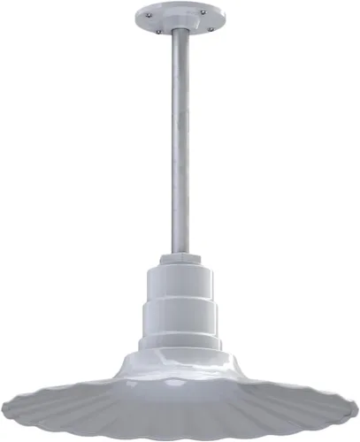 Vista 31 de Steel Lighting Co. Colgante Eagle Rock Lámpara montada en el techo Onda radial de 16 pulgadas vástago de 12 pulgadas Acero resistente