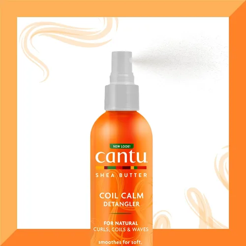 Vista 4 de Cantu Coil Calm Detangler con manteca de karité para cabello natural, 8 onzas líquidas