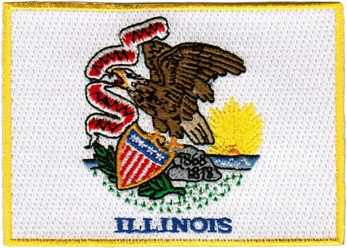 Vista 22 de Parche Bordado de la Bandera del Estado de Minnesota, Emblema MN, Planchado, Versión 2024