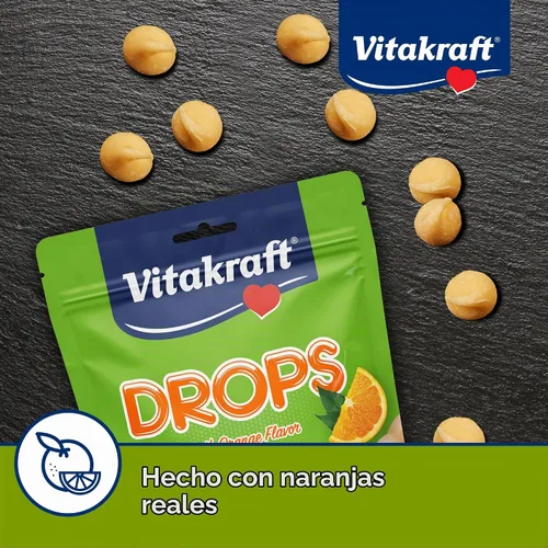 Vista 4 de Vitakraft Drops - Golosinas de yogur para conejillos de indias, naranja, 5.3 onzas (paquete de 1)