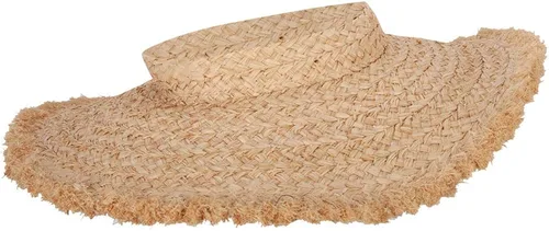 Vista 3 de Jeanne Simmons Raffia sin corona 5 pulgadas de ancho borde borde borde visera sombrero
