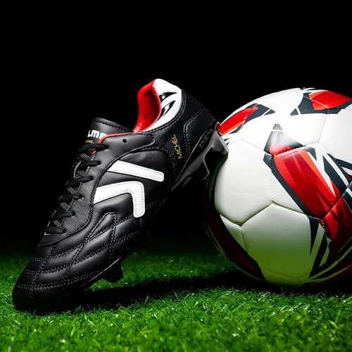 Vista 2 de KELME Soccer Cleats Men Pro Calfskin Leather Soccer Shoes Outdoor Firm Multi Ground Football Sneaker Unisex Adult