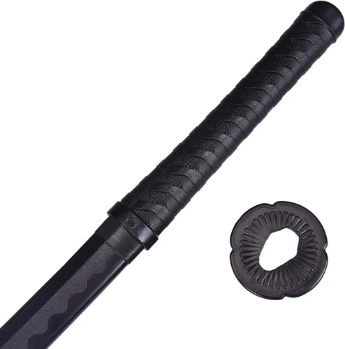 Vista 8 de Espada katana japonesa – Hoja negra de polipropileno con Saya, espada de entrenamiento Samurai para cosplay, 40.1 pulgadas