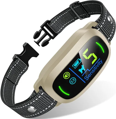 Vista 8 de FAFAFROG Collar Antiladridos para Perros de Tamaño Grande, Mediano y Pequeño, Collar Antiladridos Inteligente Recargable, Collar de Adiestramiento