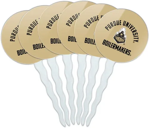 Vista 240 de Abilene Christian - Juego de 6 palillos para cupcakes con logotipo secundario