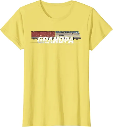 Vista 19 de RC Model Train Shirt Grandpa Train Boxcar HO Scale T-Shirt Negro