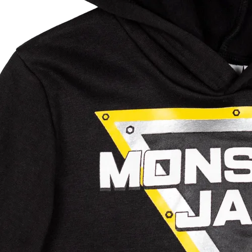 Vista 4 de Monster Jam Maximum Destruction El Toro Loco Grave Digger - Sudadera con capucha de forro polar para niños pequeños a grandes
