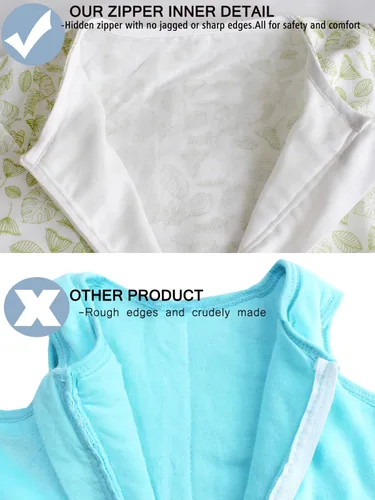 Vista 5 de Saco de dormir original de muselina 100% algodón para niños, saco de dormir con piernas, mantas de manga larga para bebé, 1-4T