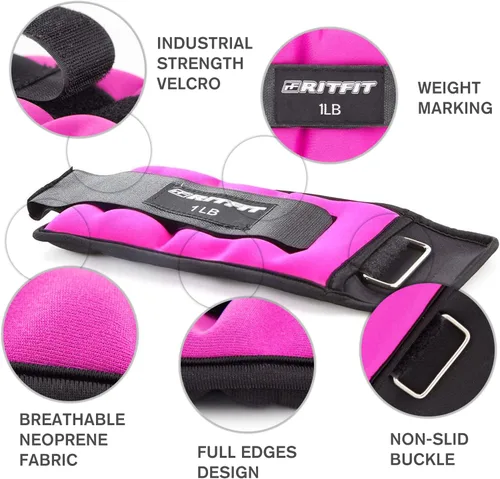Vista 11 de RitFit Adjustable Ankle Weights for Women & Men