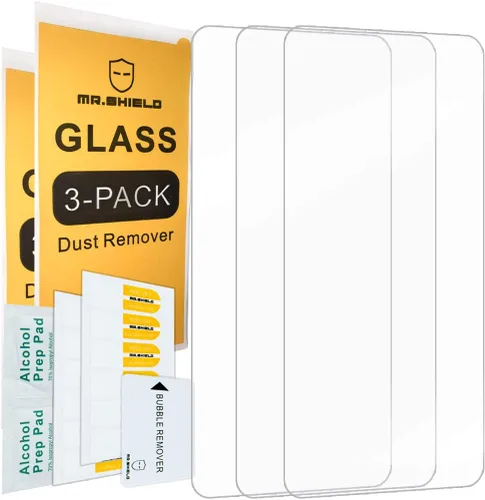Vista 2 de Mr.Shield - Protector de pantalla de vidrio templado para Samsung Galaxy S10e (3 unidades) Vidrio de Japón con dureza 9H