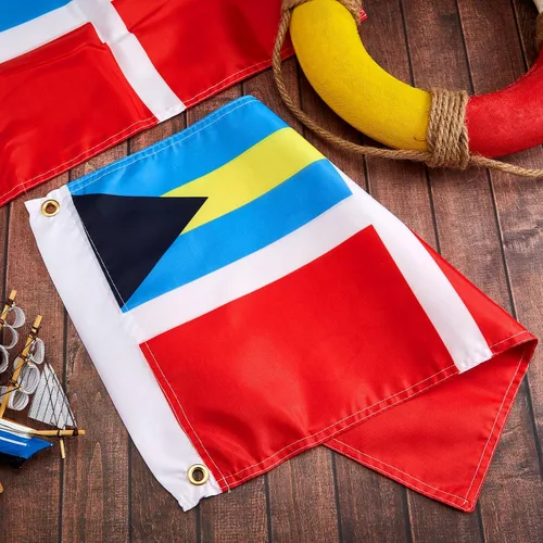 Vista 7 de Irenare 1 bandera de las Bahamas de las Bahamas de cortesía de poliéster para barcos registrados que visitan aguas extranjeras (12 x 18 pulgadas)