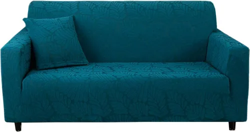 Vista 6 de Fundas elásticas para sofá de 1/2/3/4 plazas, funda para sofá biplaza/sillón, funda de sofá modular en forma de L, protector universal de muebles
